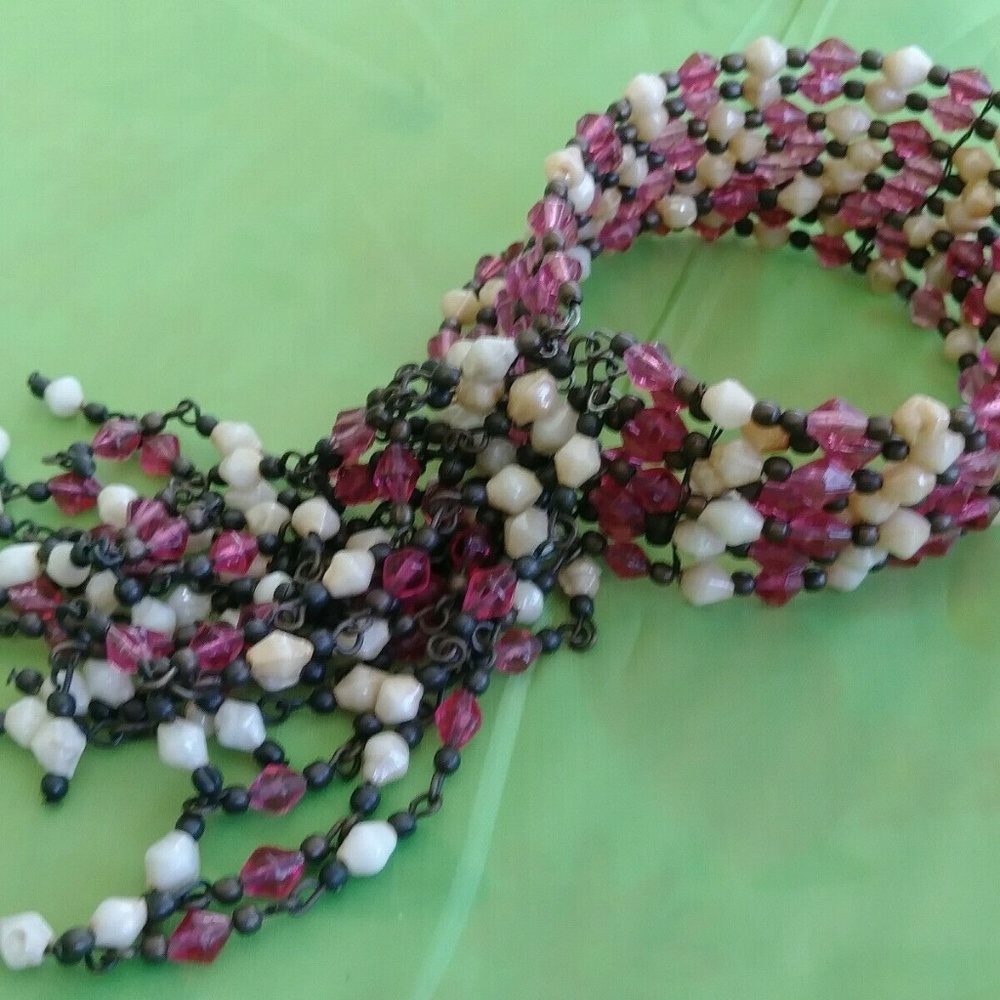 Bohemian Multi-Layer Statement Beaded Bracelet - image 5